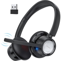 New Bee wireless headphones with microphone and noise cancellation