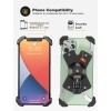 Grefay Bicycle Phone Holder, Metallic Motorcycle Scooter Handlebar Mount with 360 Degree Rotation for 4.5-6.8 Inch Smartphones