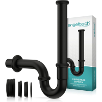 Sifón extralargo para fregadero – Engelbach, 3,2 cm con funda de goma