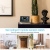 Wireless weather station with outside temperature sensor for indoor and outdoor use