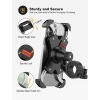 Grefay Bicycle Phone Holder, Metallic Motorcycle Scooter Handlebar Mount with 360 Degree Rotation for 4.5-6.8 Inch Smartphones
