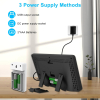 Wireless weather station with outside temperature sensor for indoor and outdoor use