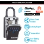 Master Lock-Schlüsselkasten mit Bluetooth-Verbindung oder Kombination, 18,3 x 8,3 x 5,9 cm