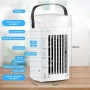 YISSVIC 4-in-1 Portable Mini Air Conditioner with 3 Speeds and 7 Backlight Colors