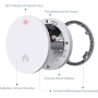 UNITEC smoke detector 23.5 mm high