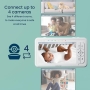 Babysense 5-Zoll-HD-Video-Babyphone mit Kamera, Audio und Nachtsicht