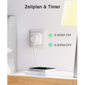 GHome Smart WiFi socket 16A, комплект розеток WiFi із 2 шт., розетка розумного будинку працює з Alexa Google Home, вимірювання споживання електроенергії, таймер голосового керування, ТІЛЬКИ на 2,4 ГГц WiFi.230 В || 50/60 Гц || 20-45°C