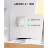 GHome Smart WiFi socket 16A, WiFi socket pack of 4, smart home plug works with Alexa Google Home, power consumption measurement, voice control timer, ONLY on 2.4GHz WiFi.230V || 50/60Hz || 20-45°C