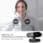 eMeet Webcam 1080P - Full HD Webcam with Autofocus, Webcam with Dual Microphone, Low Light Correction, 96° Field of View, for PC, Desktop, Xbox, Win10, Mac OS X, for Skype, Zoom