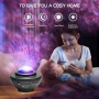 LED night light, starry sky projector with Bluetooth speaker, remote control and timer