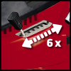 Einhell GC-EM 1742 – Elektro-Rasenmäher (1700 W, Schnitthöhe 6 Stufen | 20-65 mm, Schnittbreite 42 cm, Garten bis 700 m², Beutelinhalt 50 l