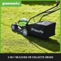Greenworks 40V Akku-Rasenmäher für Rasenflächen bis 400 m², Schnittbreite 35 cm