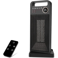 Ceramic fan heater 2000 W with remote control and timer for rooms of 10 m²