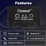 CICMOD Autokassettenadapter mit integriertem Mikrofon und Freisprecheinrichtung