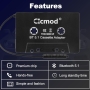 CICMOD car cassette adapter with integrated microphone and hands-free system