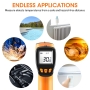 Digital Infrared Thermometer -50℃~550℃, Non-Contact Laser Temperature Gun with LCD Display, Infrared Thermometer for Grill, Oven, Adjustable Emissivity (Not for Humans)