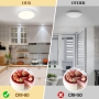 Aisutha Lámpara de Techo, Lámpara de Techo LED Redonda, 18W, 5000K, 1800lm, Lámpara de Baño Impermeable IP54, Adecuada para Salón, Cocina, Dormitorio, Balcón, Lámpara de Techo Ultrafina Ø220 x H25mm, Blanco