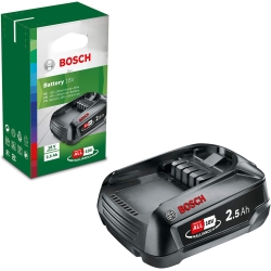 Сменный аккумулятор Bosch 18 В, 2,5 Ач, совместимый со всеми устройствами Bosch Home & Garden 18 В