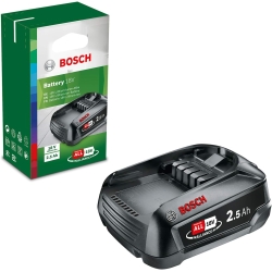 Bosch 18V 2.5Ah replacement battery, compatible with all Bosch Home & Garden 18V devices
