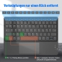 Fintie kabellose Bluetooth-Tastatur mit Touchpad und deutschem Layout
