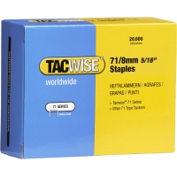 Tacwise 0368 type 71/8mm galvanized staples, 20,000 pieces