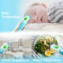 Berrcom Stirnthermometer für Erwachsene und Kinder, 3-in-1, sofort ablesbares digitales Infrarot-Thermometer