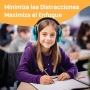 Vanderfields protección auditiva niños - protección auditiva cascos antirruido orejeras antirruido mujer - orejeras protectoras contra el ruido compactas y plegables - cascos de protección auditiva