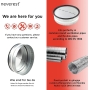 neverest RKI backflow flap 125 mm insert check flap galvanized steel with sealing rubber aluminum flaps