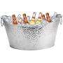 Universal Stainless Steel Ice Bucket 12L - Large Buckets for Champagne and Drinks, Ideal for Parties, Bronze