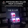 Teclado gaming G-Lab KEYZ Rubidium AZERTY FR con USB