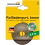 Schellenberg 44504 roller shutter strap 14 mm x 4.5 m MINI system, roller shutter strap, webbing, roller shutter strap, brown
