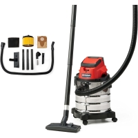 Einhell cordless wet dry vacuum cleaner TC-VC 18/20 Li S-Solo Power X-Change (Li-Ion, 18V, stainless steel container 20 l, blow connection, including nozzles + filter, without battery and charger)