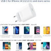 4-Pack 25W Fast Charger and Charging Cable Replacement for iPhone 14/14 Plus/14 Pro/14 Pro Max/13 12 11 SE, Charger Plug Power Adapter Charging Plug Power Plug and 2M Fast Charging Cable Cable Ranengar