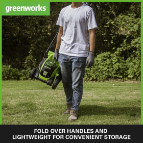 Аккумуляторная газонокосилка Greenworks 24 В, до 200 м² 