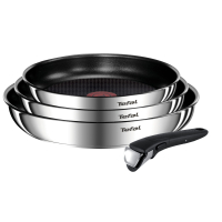 Juego de sartenes Tefal Ingenio Emotion Induction de 4 piezas fabricadas en acero inoxidable con revestimiento antiadherente 