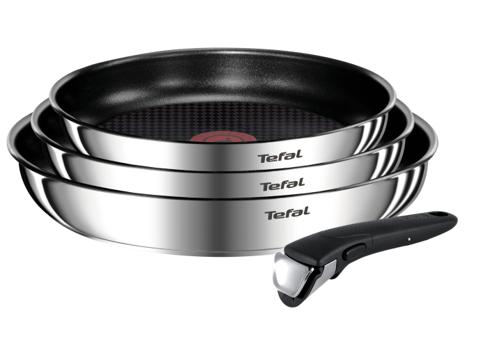 Tefal Ingenio Emotion Induction 4-teiliges Bratpfannenset aus Edelstahl mit Antihaftbeschichtung Tefal Ingenio Emotion Induction 4-teiliges Bratpfannenset aus Edelstahl mit Antihaftbeschichtung