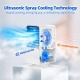 Мобільний кондиціонер OMISOON 4-в-1, коливання 60°/120°, міні-кондиціонер 700 мл, 3 швидкості вітру, 2 режими туману, 7 кольорів світла