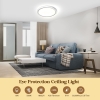 Aisutha Deckenlampe, runde LED-Deckenlampe, 18 W, 5000 K, 1800 lm, IP54 wasserdichte Badezimmerlampe, geeignet für Wohnzimmer, Küche, Schlafzimmer, Balkon, ultradünne Deckenlampe Ø220 x H25 mm, Weiß 