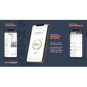 HOMEPILOT Gateway Premium, hogar inteligente central que incluye control por voz y aplicación (compatible con Alexa y Google Assistant) 
