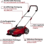 Аккумуляторная подметальная машина Einhell TE-SW 18/610 Li-Solo – мощная и мобильная уборка без кабелей