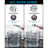 Amtier water-saving shower head, hand shower filter made of mineral stone and 6 jet types