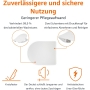 Amazon Basics D-подібне сидіння для туалету з сечовини, матове покриття, 36,5 x 43 см