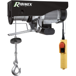 RIBIMEX PE125/250C/1 Elektrischer Flaschenzug, 125/250 kg, 500 W, Kabel 18 m