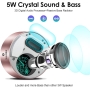 XLEADER [Smart Touch] SoundAngel A8 Bluetooth-Lautsprecher (3. Generation) Premium-Mini-Lautsprecher in Roségold
