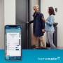 Homematic IP Smart Home Türschlossaktor, elektronisches Türschloss – öffnet, schließt und verriegelt die Tür per App
