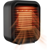Ailgely 800W Ceramic Fan Heater with Tip Over and Overheat Protection for Living Room and Office