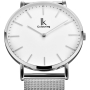 Alienwork IK Slim Ø36 mm unisex watch with ultra-thin mesh strap