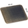 Flame base plate for stove and fireplace, protective plate made of old brass, 50x80cm