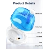Humidifier, 2.2 L Humidifier for Children's Room with 28 dB Quiet, Humidifier Bedroom with 360° Rotating Nozzle, BPA-Free, Auto Shut-Off, Easy to Clean Humidifier for Office, Baby, Plant