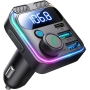 JOYROOM 48W Bluetooth Car FM Transmitter,【Strong Bass and Hi-Fi Stereo】Bluetooth Car Handsfree,【30W PD and 18W QC】Car Bluetooth Adapter, Bluetooth and U Disk